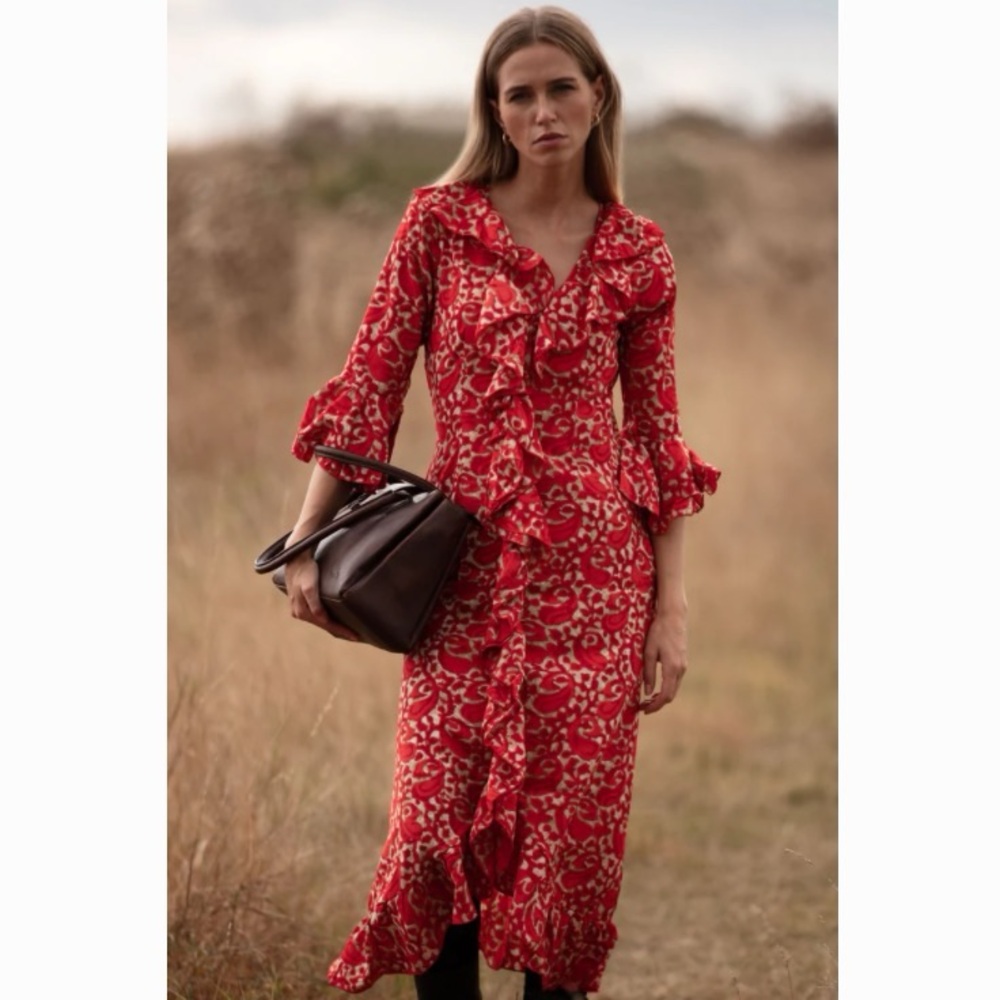 NWT At Last London Felicity Midi Dress